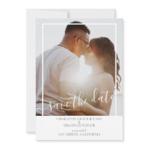Save the Date Modernes Personalisiertes Foto