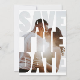 Save the Date Modernes Personalisiertes Foto Ankündigung
