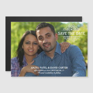 Save the Date Modernes vollblütiges Foto Magneteinladung