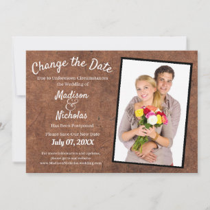 Save The Date Modifier la date Mariage photo - Parchemin Brown f