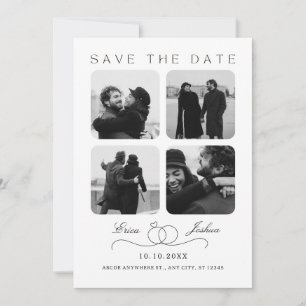 Save The Date Moment de mariage photo minimaliste 
