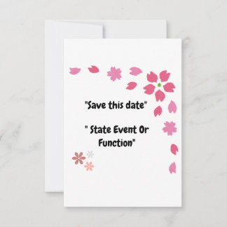 Save The Date "Moments florissants - Personnalisable