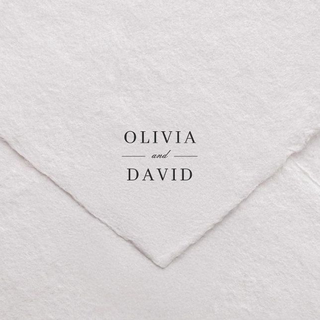 Save The Date Monogram Wedding Couple Name Permastempel (Von Creator hochgeladen)