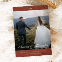 Monogramme classique Élégant Script Deux Mariage p