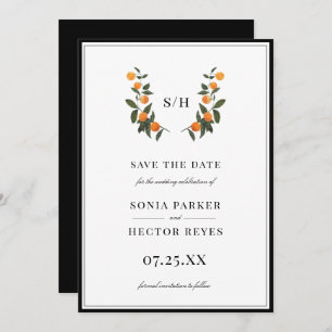 Save The Date Monogramme de citron vert