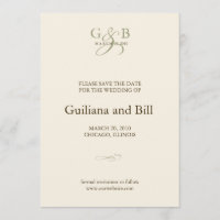 monogramme enregistrer la date