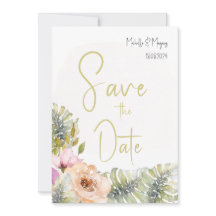 Monstère tropicale Boho Floral Aquarelle Art