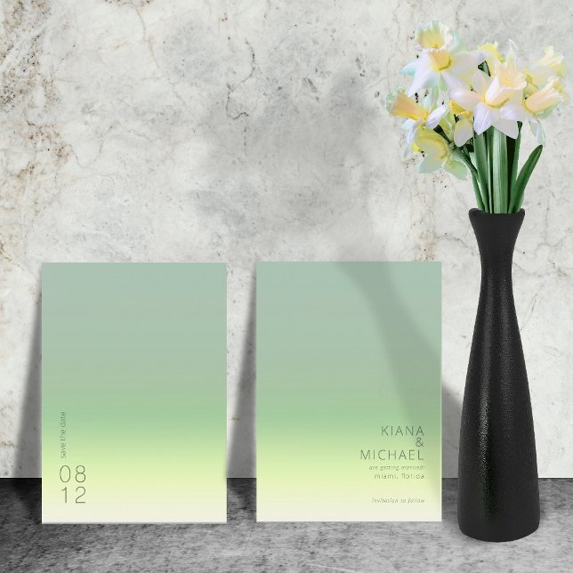 Save The Date Mood Gradient Mariage Spring Meadow ID741 (Créateur téléchargé)