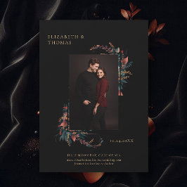 Save The Date Moody Dark Elegant Romantic Fall Mariage photo