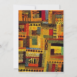 Save The Date Motif coloré africain