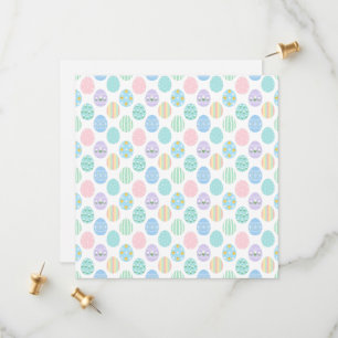 Save The Date Motif de jolis œufs de Pâques pastel