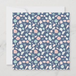 Save The Date motif des coquillages