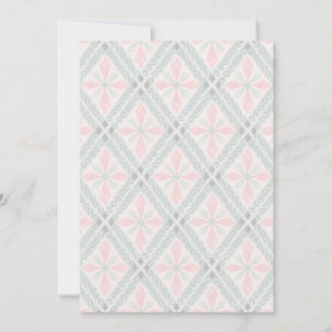 Save The Date Motif diamant pastel vert et rose