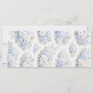 Save The Date Motif floral à l'aquarelle bleu clair élégant