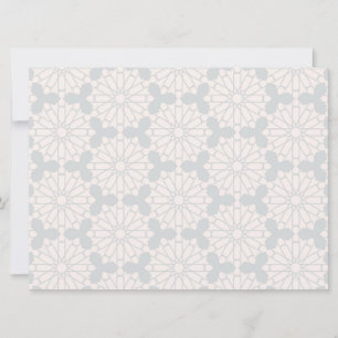 Save The Date Motif géométrique islamique