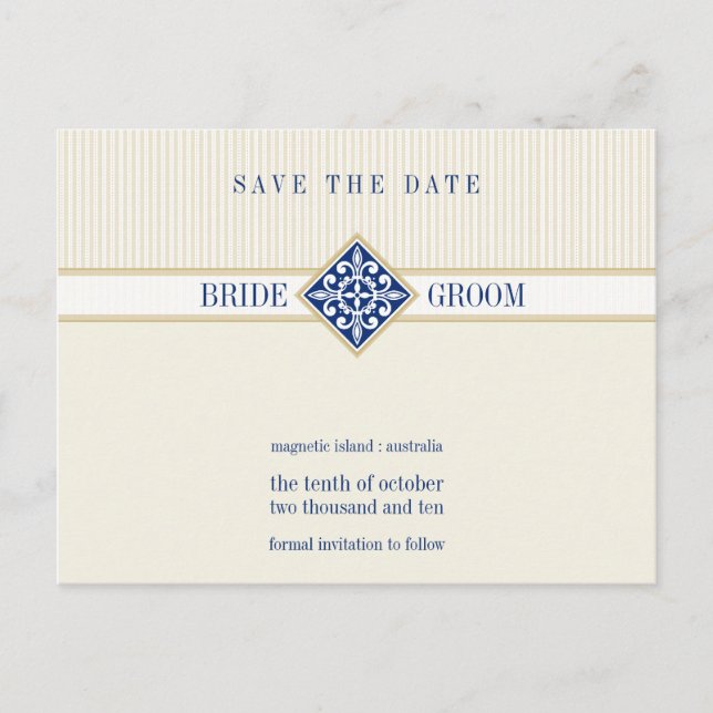 SAVE THE DATE: Motiv 1 Ankündigungspostkarte (Vorderseite)