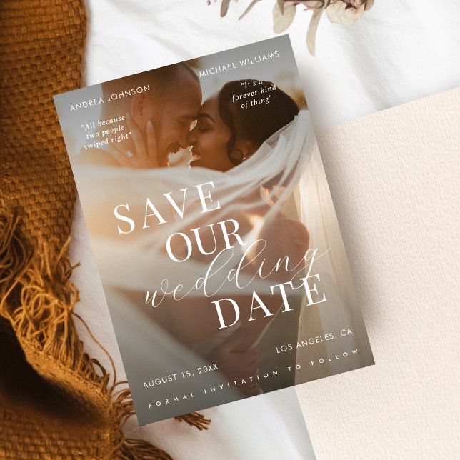 Save The Date Movie Poster Style Film Mariage (Créateur téléchargé)
