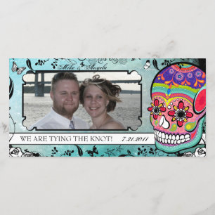 Save The Date Muerte Crâne de sucre Calaveras Enregistrer la dat