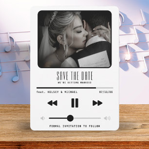 Save The Date Musique MP3 Lecteur Mariage blanc