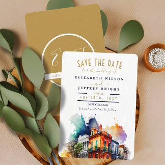 Save the Date New Orleans City French Quarter Einladung