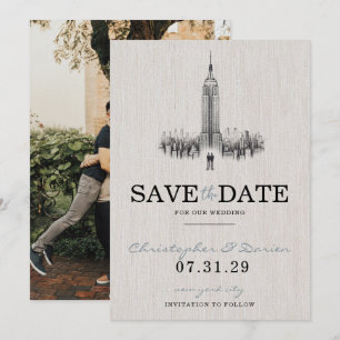 Save The Date New York City Grooms Enregistrer La Date