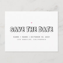 Save the Date Niedliche Ankündigung einer Hochzeit