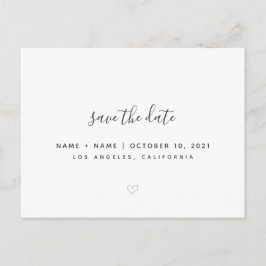 Save the Date Niedliche Hochzeitsankündigung Postk Postkarte
