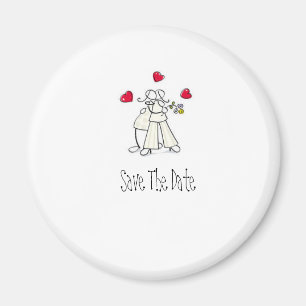 Save the Date niedliche Hochzeitsmagneten Magnet