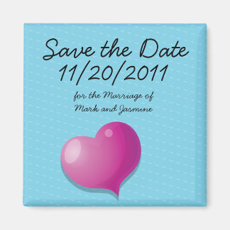 Save the Date Niedliche Liebe Herzplatz Magnet