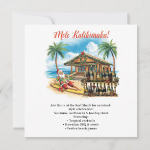 Save The Date Noël à Hawaï fête d'Hawaï “Mele Kalikimaka!”