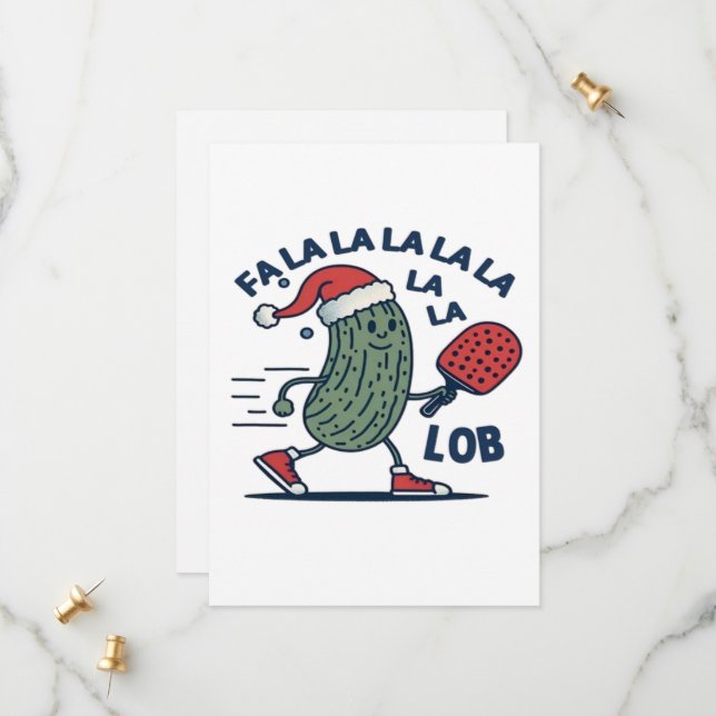 Save The Date Noël de Pickball (Devant/Arrière en situation)