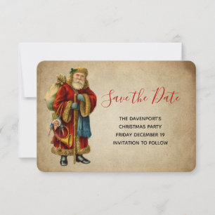 Save The Date Noël vintage au Père Noël