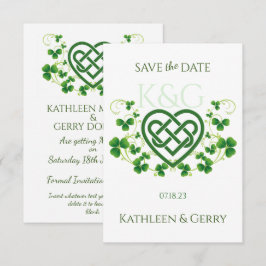 Save The Date Noeud d'amour traditionnel irlandais celtique et S