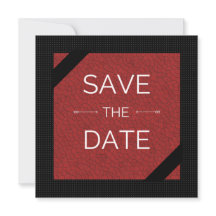 Noir rouge Enregistrer la date