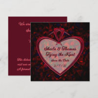 Nouer le Nœud Pétales de Rose Rouge Cœur