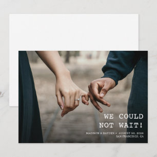 Save The Date Nous ne pouvions pas attendre le Mariage photo min