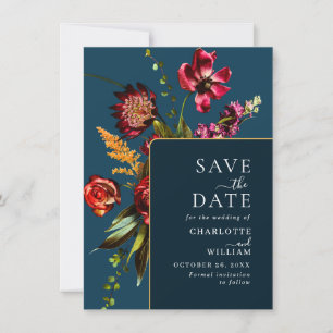 Save The Date Nouveau Code QR Mariage Fleurs Jardin
