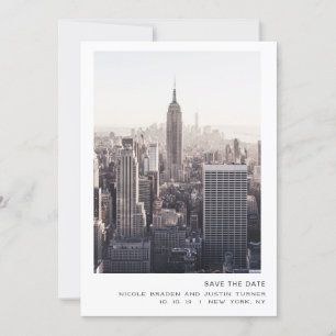 Save The Date Nouvelle Ville de New York Sauvegarder la Date