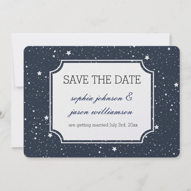 Save The Date Nuit sous les étoiles à retenir (Devant)