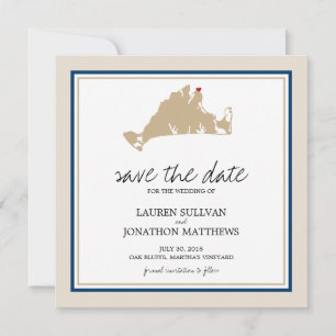 Save The Date Oak Bluffs Martha's Vineyard   Enregistrer la date