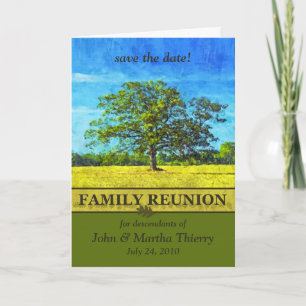 Save the Date - Oak Tree Design for Family Wieders Ankündigung