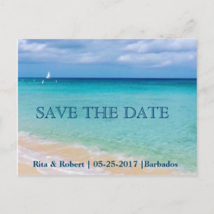 Save the date Océan Carte Faire-part postale