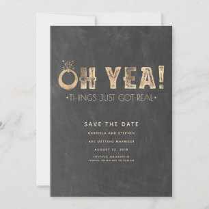 Save The Date Oh Oui, Les Choses Sont Réelles Drôle Enregistre