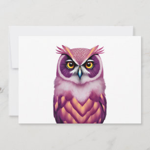 Save The Date Oiseau de Chouette coloré