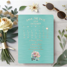 Save the Date Oktober 2026 Hochzeit Folieneinladung