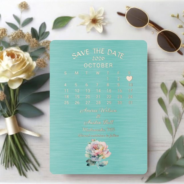 Save the Date Oktober 2026 Hochzeit Folieneinladung (Von Creator hochgeladen)