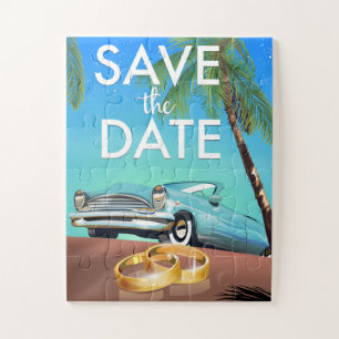 Save the Date Oldtimer und Hochzeitsringe.
