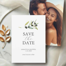 Olive Thème Photo Mariage Enregistrer La Date