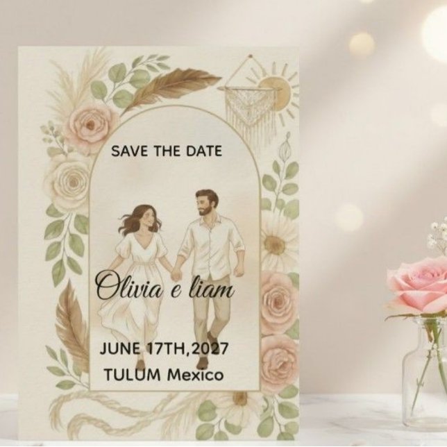 Save the Date: Olivia & Liam Einladung (Von Creator hochgeladen)
