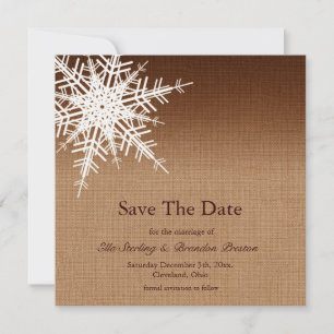 Save The Date Ombre d'hiver Enregistrer la date